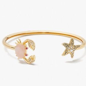 $88 Kate Spade Sea Star Crab & Starfish Flex Cuff Bracelet
